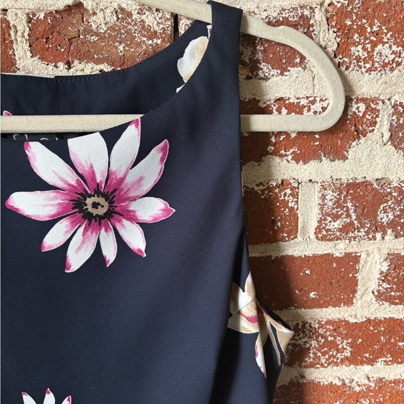 90s S.L Fashions navy blue floral maxi dress - Picture 6 of 9